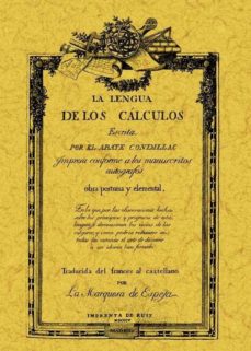 Portada de LA LENGUA DE LOS CALCULOS (ED. FACSIMIL)