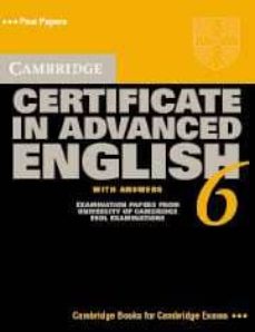 Descargar CERTIFICATE IN ADVANCED ENGLISH 6 SELF STUDY PACK gratis pdf - leer online