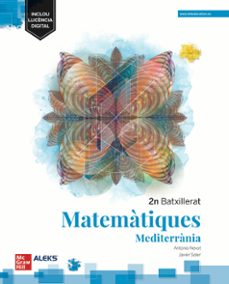 Descarga gratis libros de audio para ipad MATEMÀTIQUES 2º BATXILLERAT. MEDITERRÀNIA. EDICIÓ LOMLOE
         (edición en catalán) de 