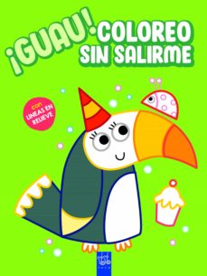 Portada de ¡GUAU! COLOREO SIN SALIRME. VERDE