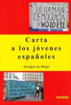 Portada de CARTA A LOS JOVENES ESPAÑOLES