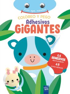 Portada de COLOREO Y PEGO ADHESIVOS GIGANTES: VACA