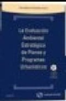 Portada de EVALUACION AMBIENTAL ESTRATEGICA DE PLANES Y PROGRAMAS URBANISTIC OS