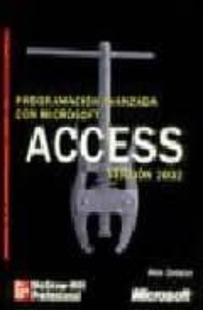 Portada de PROGRAMACION AVANZADA CON MICROSOFT ACCESS, VERSION 2002