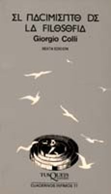 Portada de EL NACIMIENTO DE LA FILOSOFIA