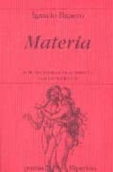 Portada de MATERIA (VI PREMIO INTERNACIONAL DE POESIA CLAUDIO RODRIGUEZ)