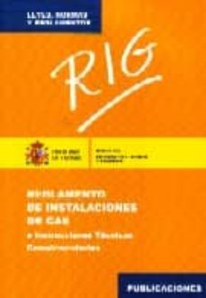 Portada de REGLAMENTO DE INSTALACIONES DE GAS E.I.T.C.