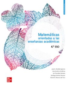 Portada de MATEMATICAS ORIENTADAS A LAS ENSEÑANZAS ACADEMICAS 4º ESO