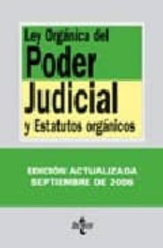 Portada de LEY ORGANICA DEL PODER JUDICIAL Y ESTATUTOS ORGANICOS (TEXTOS LEG ALES Nº 40)