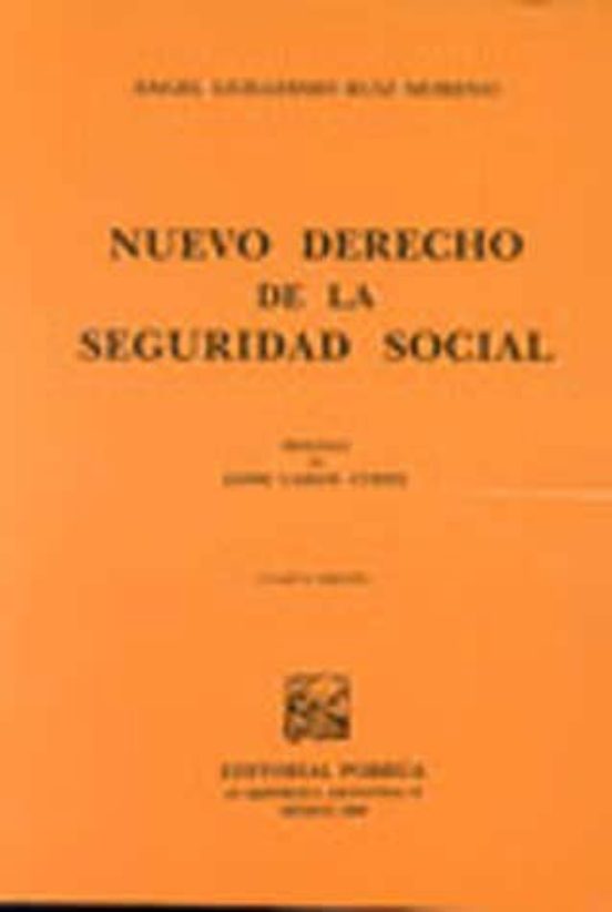 NUEVO DERECHO DE LA SEGURIDAD SOCIAL ANGEL GUILLERMO RUIZ MORENO Casa del Libro