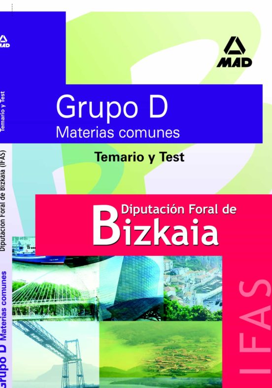 DIPUTACION FORAL DE BIZKAIA. GRUPO DE TEMARIO COMUN Y TEST Con ISBN ...