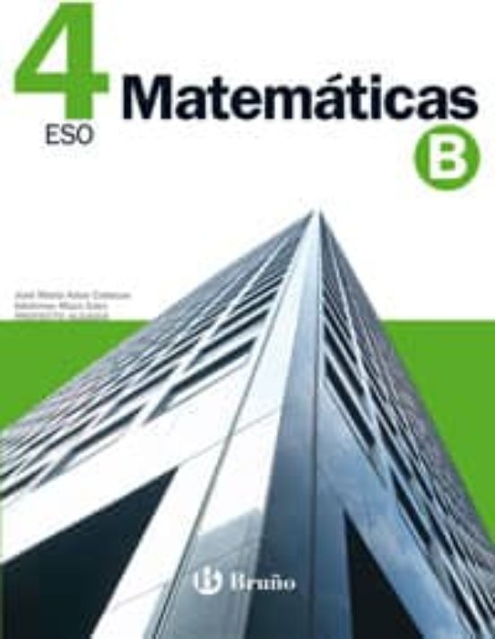 MATEMÁTICAS 4 B ESO | VV.AA. | Comprar Libro 9788421659373